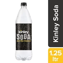 Kinley Soda Water, 1.25L Bottle